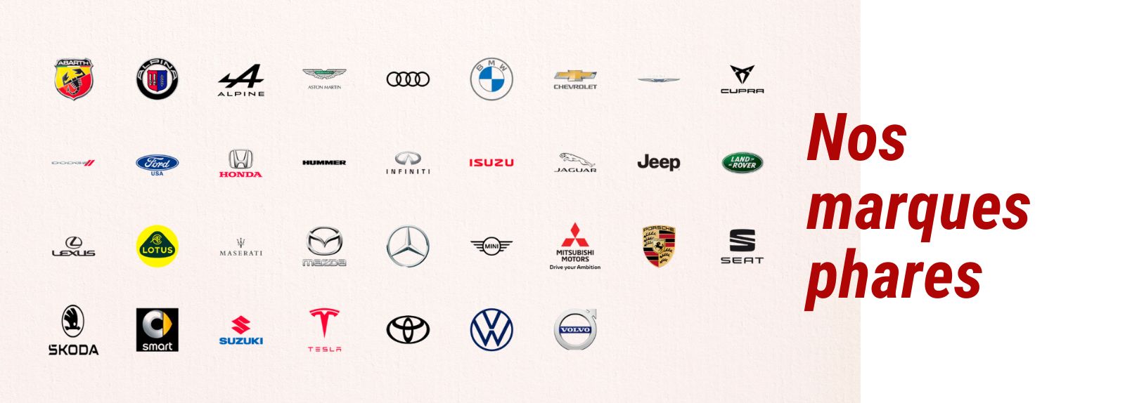 Chez Alizé Automobiles retrouvez 34 marques phares du secteur de l'occasion