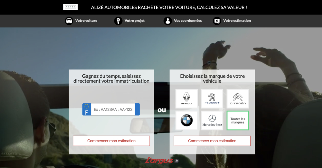 Alizé Automobiles vous offre votre côte Argus