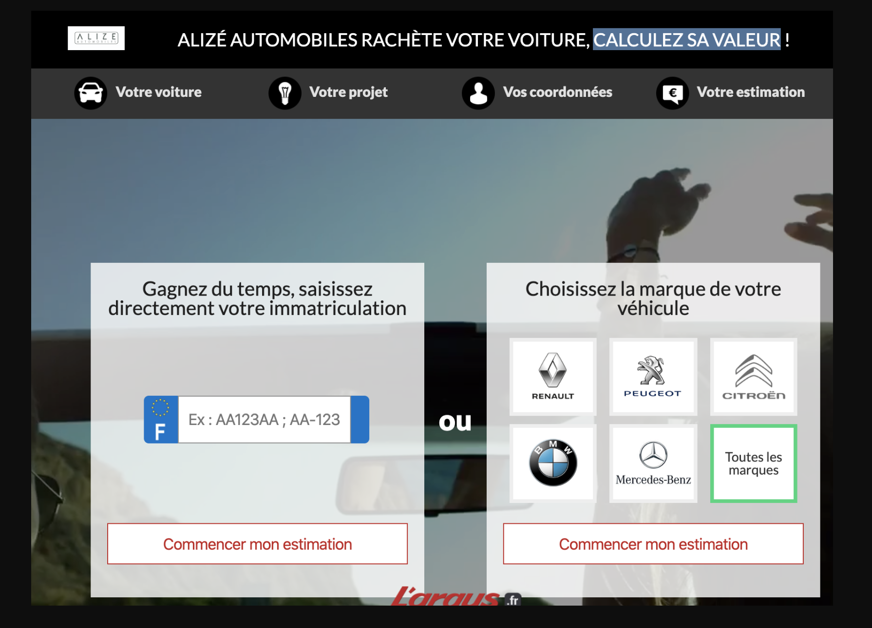 Alizé Automobiles reprend votre voiture Cash